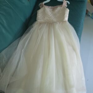 Elegant Cream Kids Dress